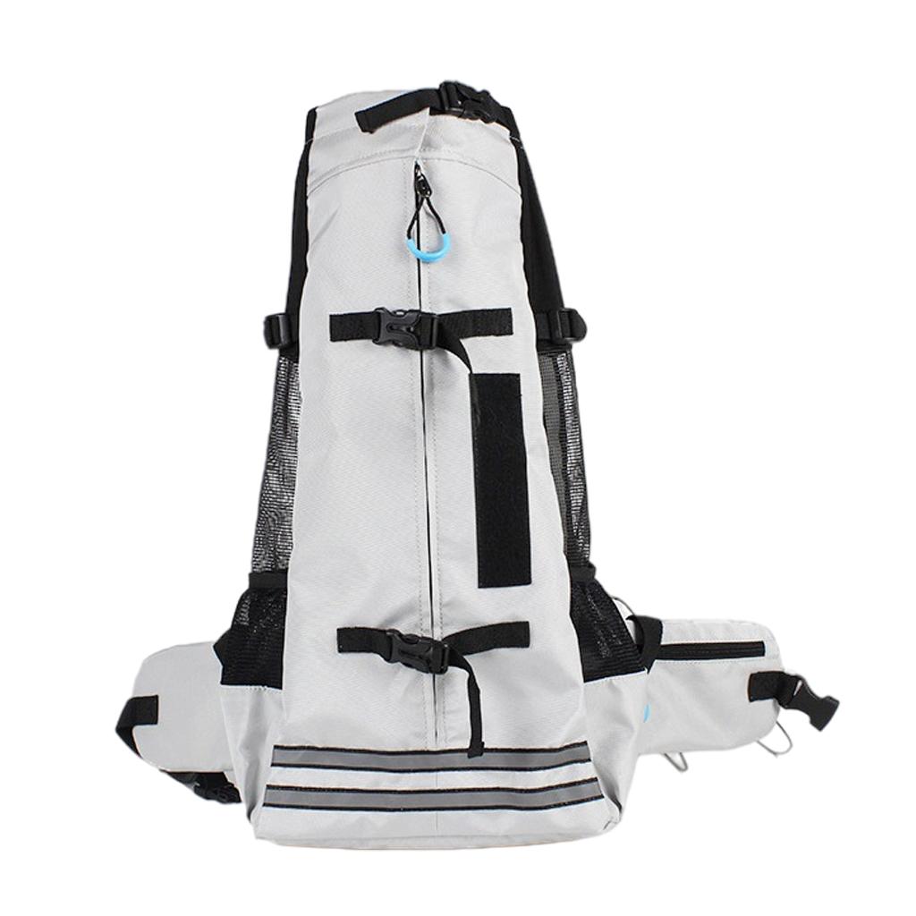 Medium Dog Carrier Backpack Pet Carrier Packsack, Breathable Hands-Free Corgi Bulldog Travel Bag for Walking Hiking Bike Motorcycle