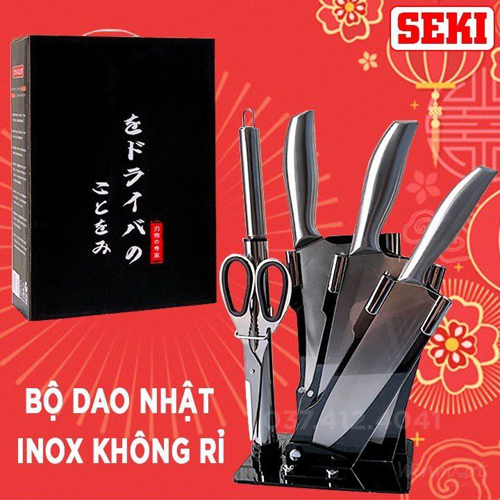 BỘ DAO NHẬT 6 MÓN CHÍNH HÃNG INOX CAO CẤP KHÔNG GỈ - DAO LÀM BẾP