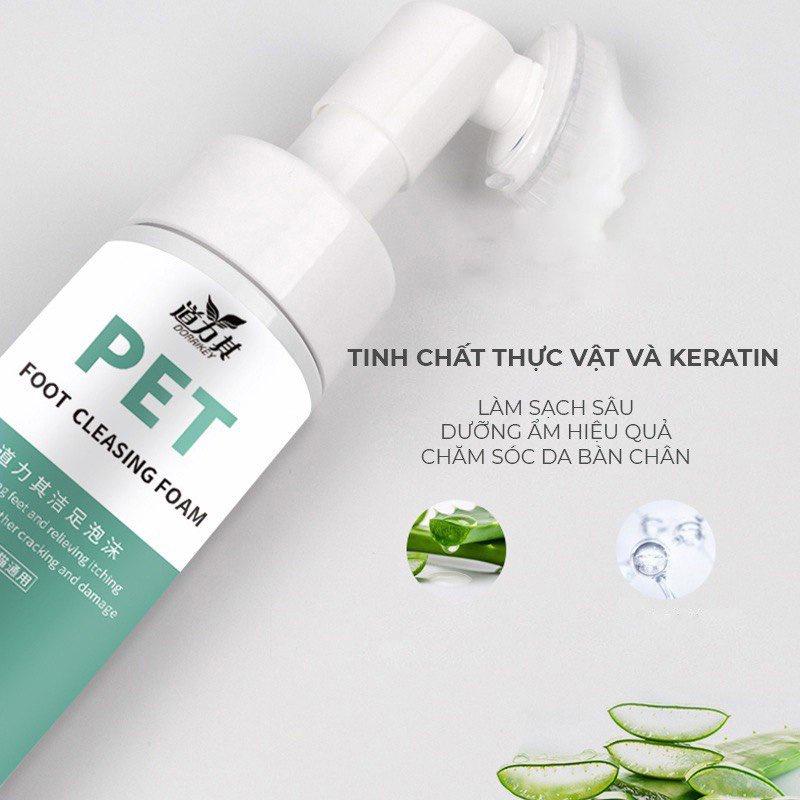 Dung dịch rửa bàn chân cho thú cưng Dorrikey đầu bàn chải mềm dung tích 150ml, vệ sinh cho chó, vệ sinh cho mèo