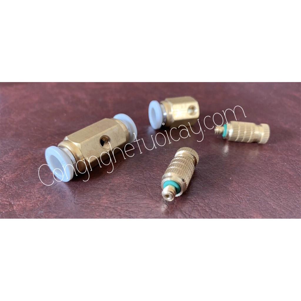 10 bộ béc phun sương số 3 và đế đồng tưới lan