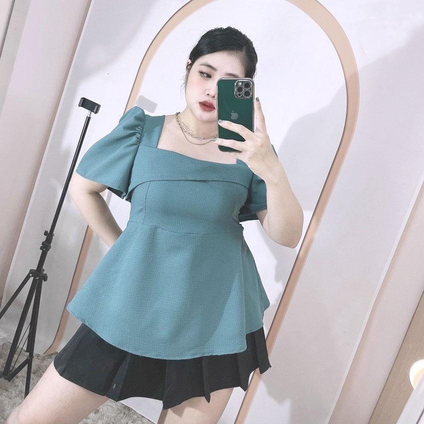 Áo Bigsize xốp tay phồng A02