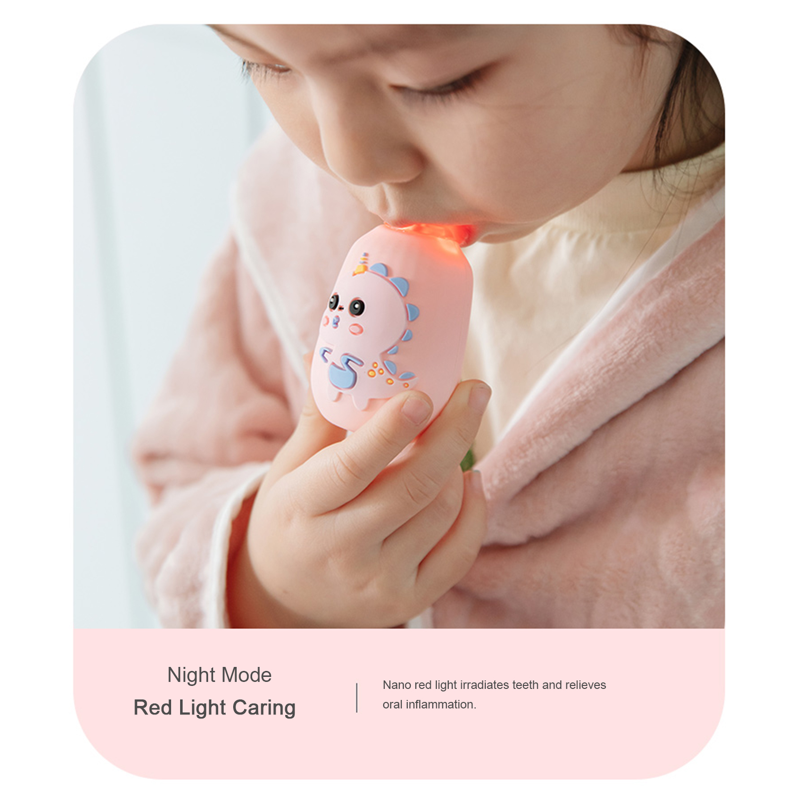 Dụng cụ làm sạch răng miệng bằng điện 360 độ cho trẻ em