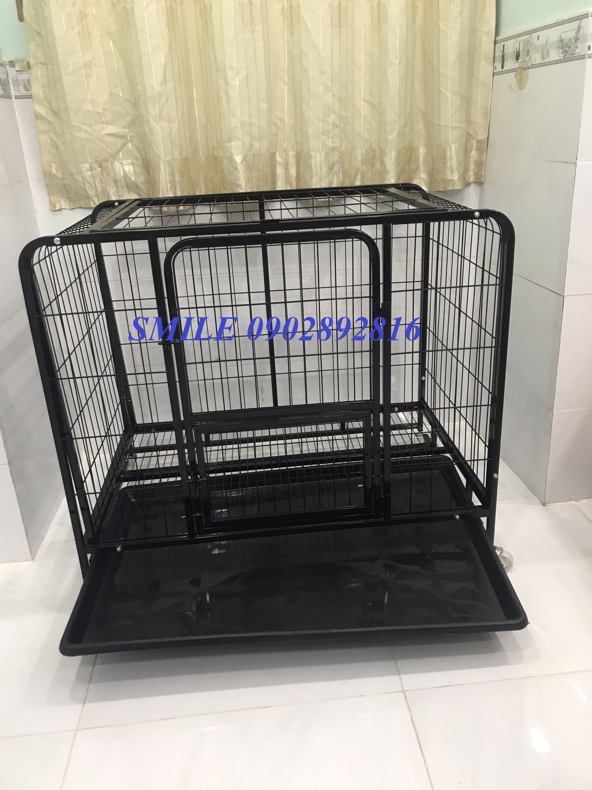 CHUỒNG NAN ỐNG SIÊU DÀY SIZE LỚN DÀNH CHO CHÓ LỚN SIze 80x54x76cm ( thú cưng dưới 15kg)