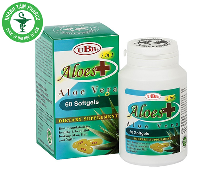 Viên Uống Đẹp Da Tinh Chất Nha Đam UBB Aloes Plus Vera 60 Viên
