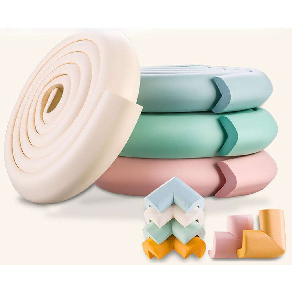 2M Length Child Indoor L Shape Rubber Strap Edge Guard Baby Safety Corner Protection Cushion