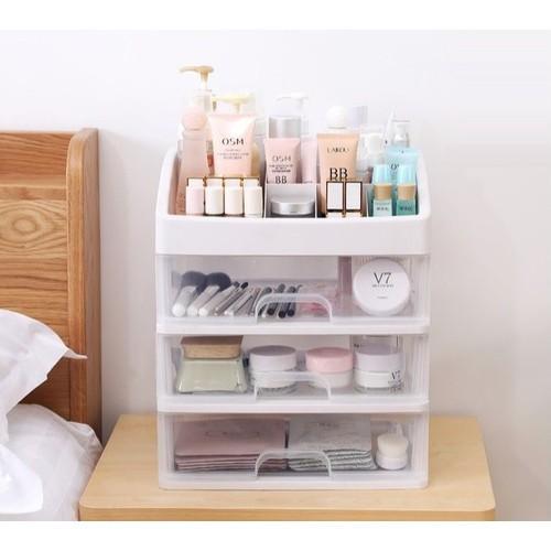 Kệ tủ đựng mỹ phẩm đồ trang điểm trong suốt 4 tầng Tashuan TS