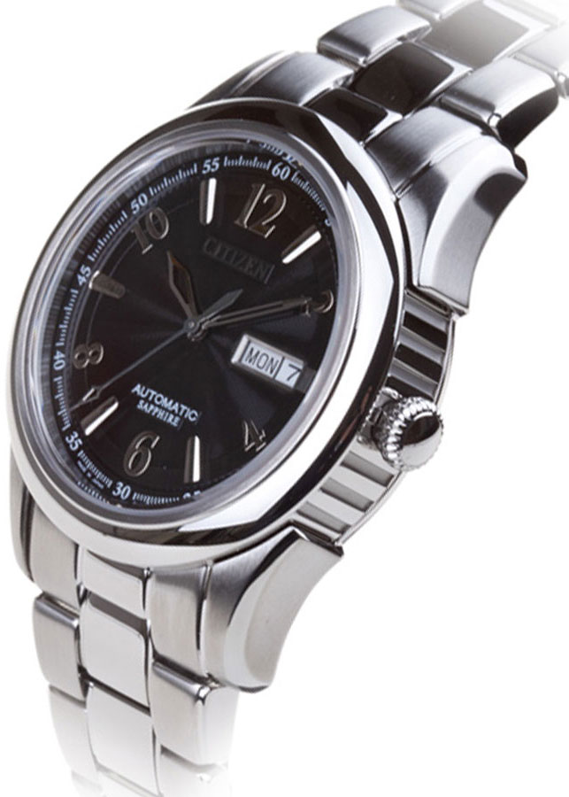 Đồng Hồ Nam Citizen Dây Thép Không Gỉ NH8310-53E - Mặt Đen (Sapphire)