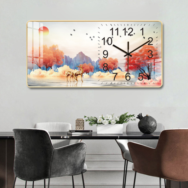 Đồng Hồ Treo Tường Trang Trí Nghệ Thuật (80x40cm)