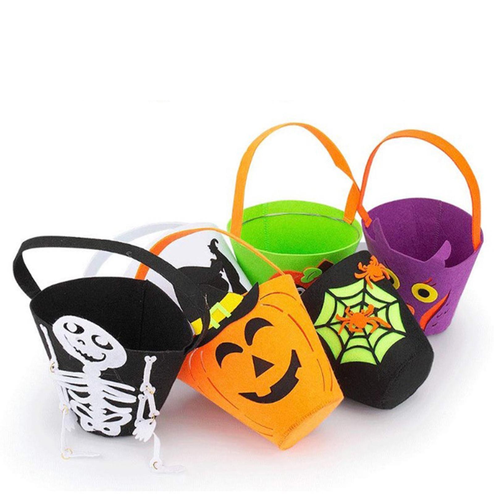 Party Candy Bag Halloween Bags Reusable Holiday Decoration Party Favors Kids Trick or Treat Bag Halloween Decoration