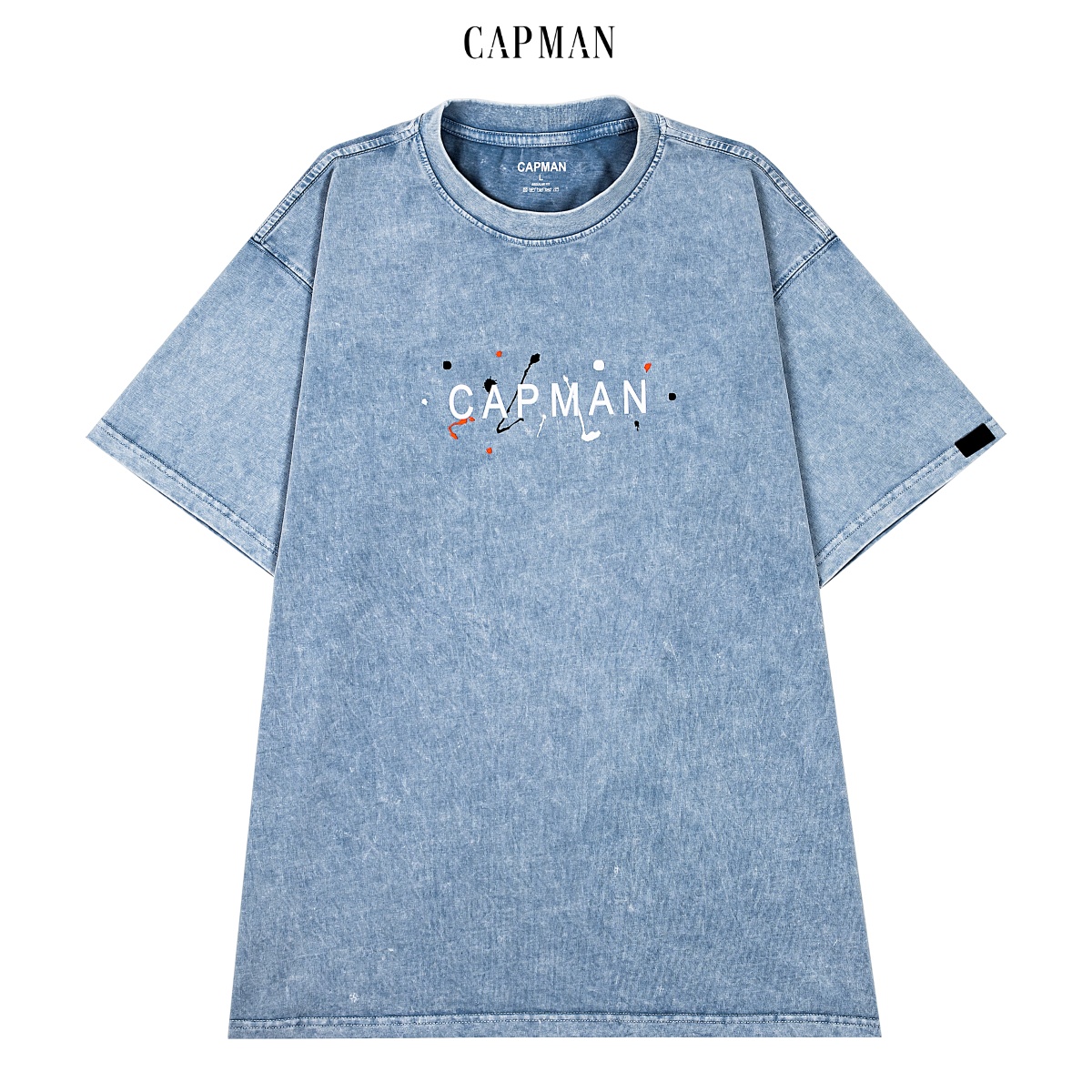 Áo thun nam WASH unisex CAPMAN phom rộng