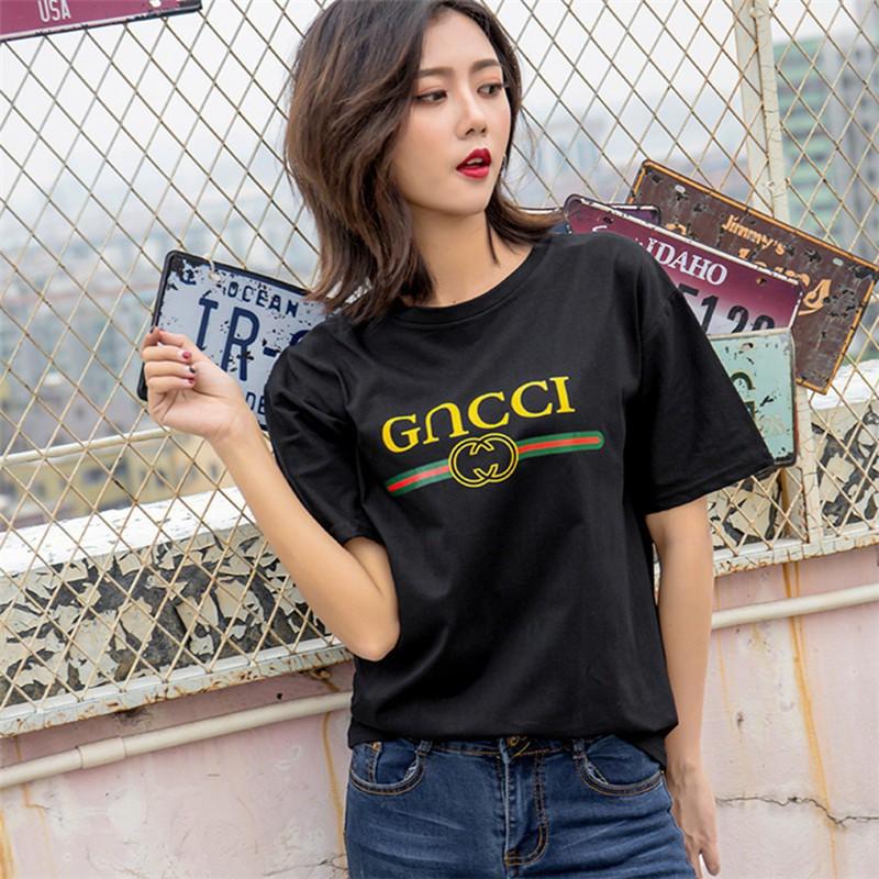 Áo Thun Nữ Ngắn Tay In Chữ Kiểu Hàn Quốc