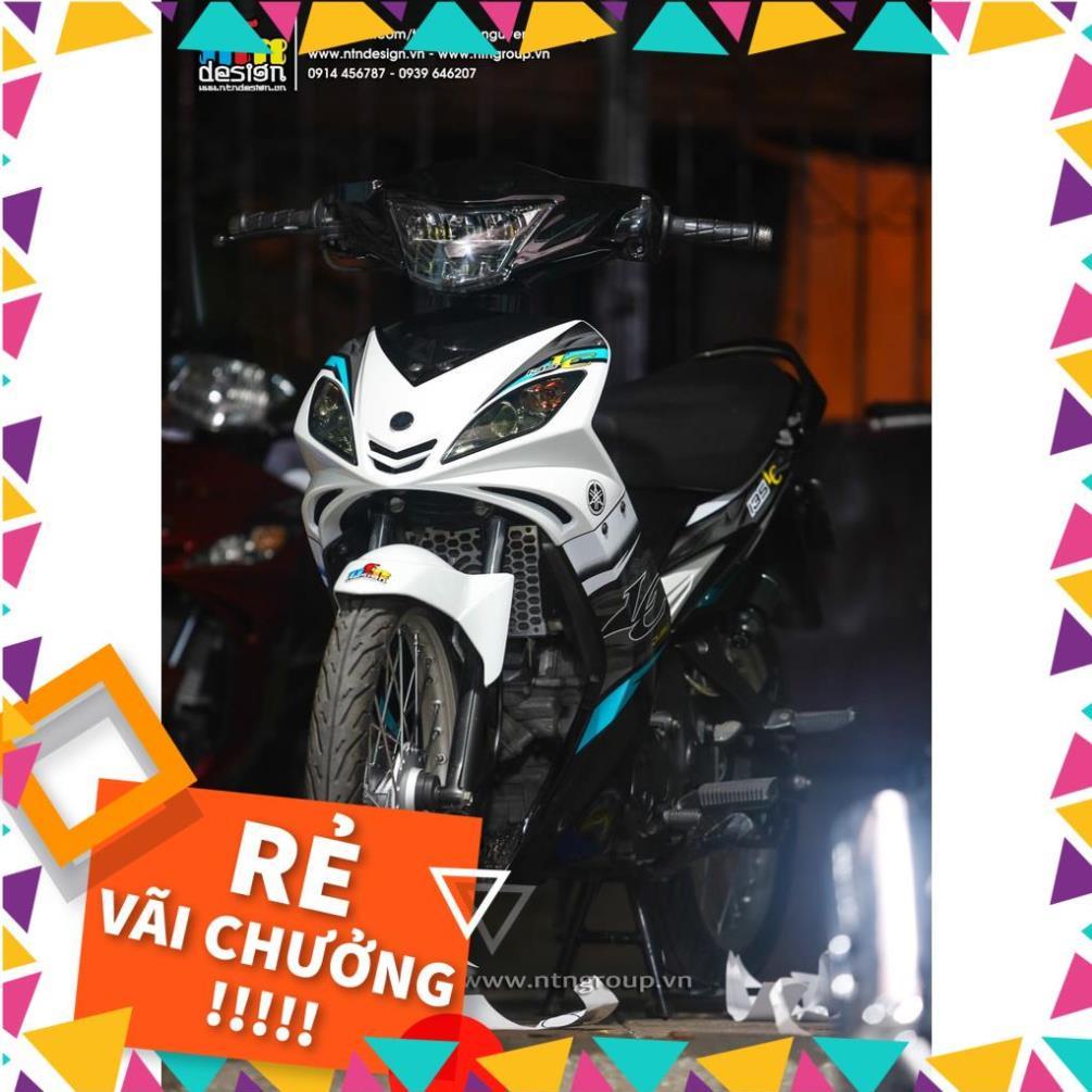 Tem Rời Exciter 2009 Mẫu Xanh Trắng Đen Chữ LC 135