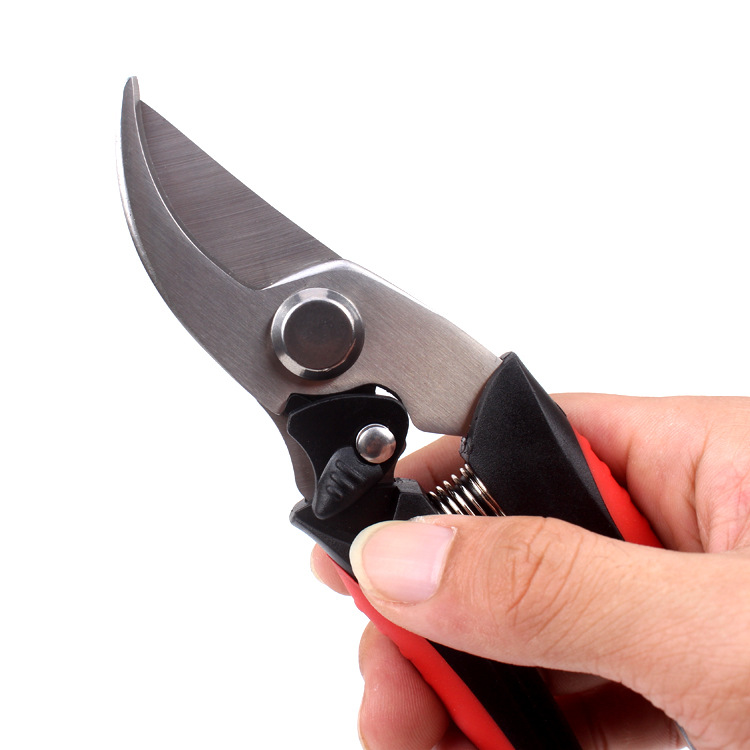 Kéo Cắt Tỉa Lá Cây Cảnh Lưỡi Cong Có Chốt Cài