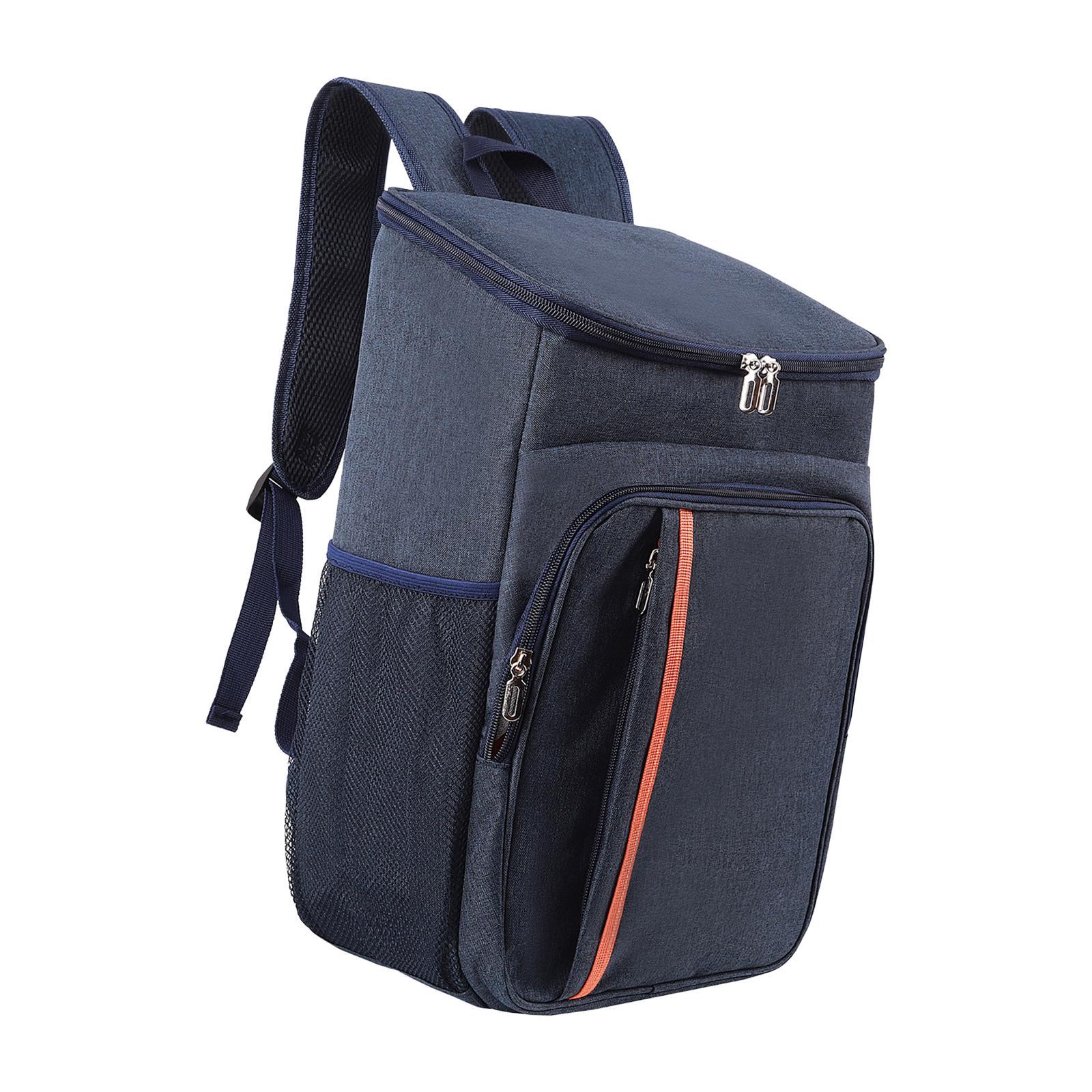 Lunch Backpack Outdoor Picnic Bag Large Capacity Oxford Cloth Lunch Box Insulated for Picnic Fishing Hiking Beach 18L