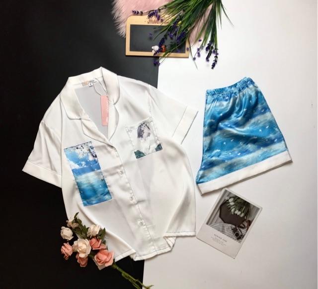 BỘ PIJAMA ĐÙI PHỐI CAO CẤP LOẠI 1