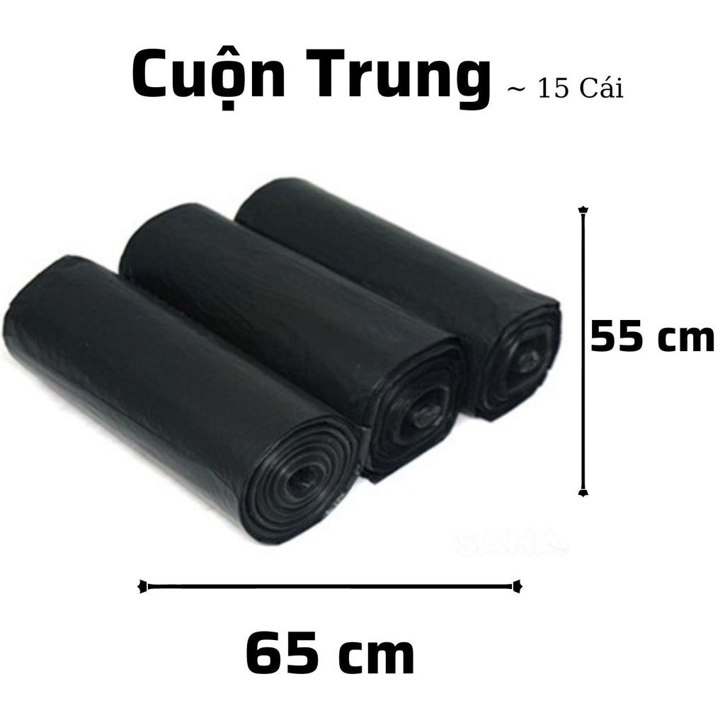 SET 3 Cuộn/1KG túi đựng rác tự phân hủy ~ Mã : 011