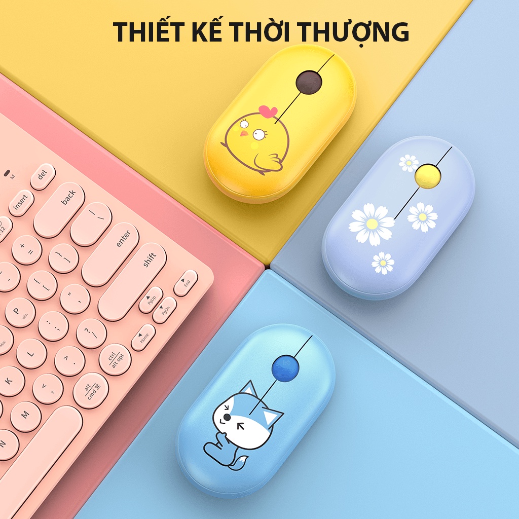 Chuột Không Dây Robot M230 Tĩnh Âm Thiết Kế Dễ Thương Silent Nhỏ Gọn Tiện Dụng - HÀNG CHÍNH HÃNG