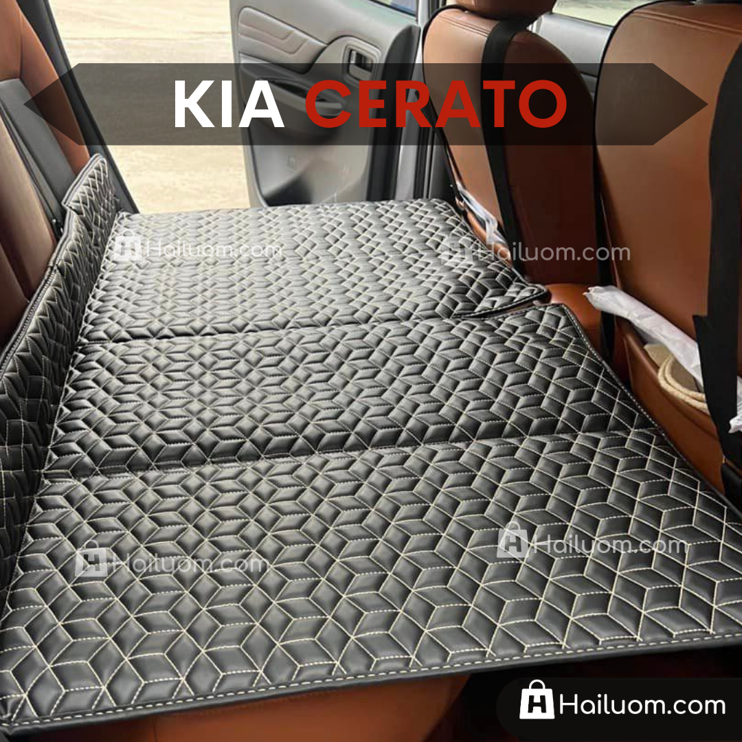 Đệm Nằm ô tô KIA CERATO - Thiết kế 4 Khay Dọc Trợ Lực - Đệm không bơm như đệm hơi ô tô