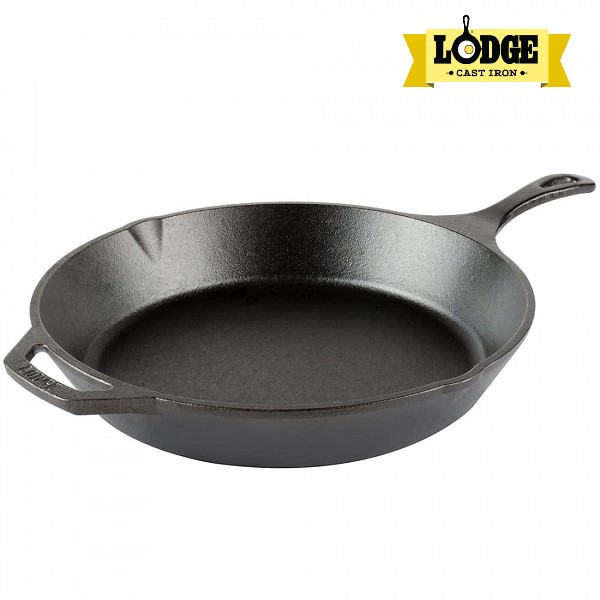 [Chính hãng LOGDE - MỸ] Chảo gang đúc chính hãng Lodge cỡ đại 33.6cm - L12SK3. Dùng nướng, chiên, xào, áp chảo thực phẩm