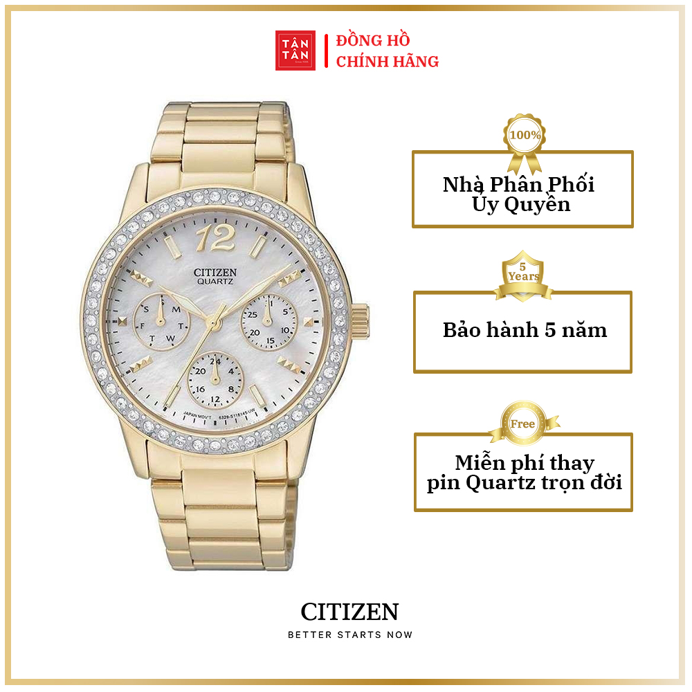 Đồng hồ Nữ Citizen Quartz ED8092-58D 35mm