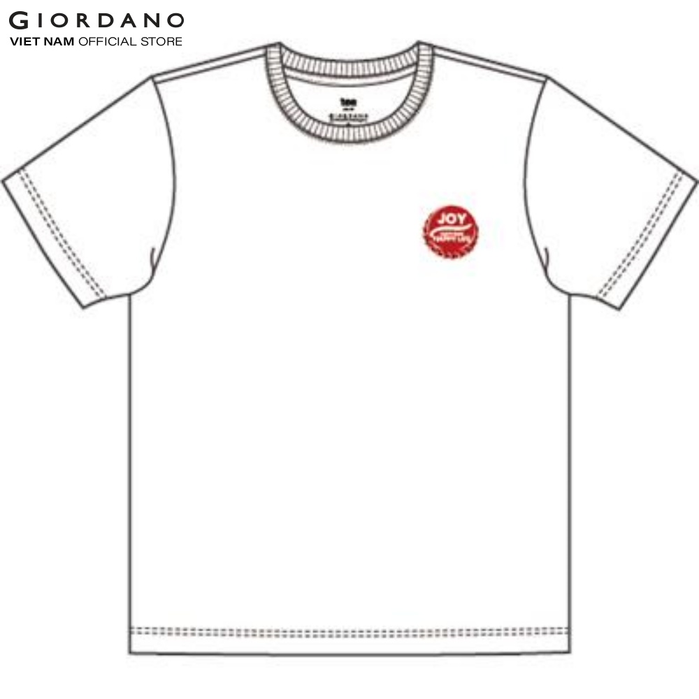 Áo Thun Nam Ngắn Tay In Hình Printed Tee Giordano 01093301