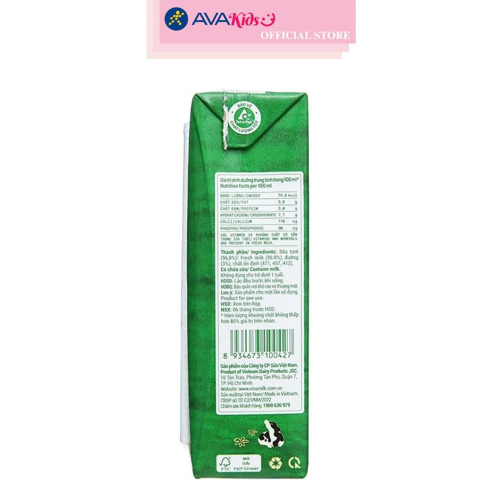 Thùng 48 hộp sữa tươi Vinamilk Green Farm có đường 180 ml (từ 1 tuổi)