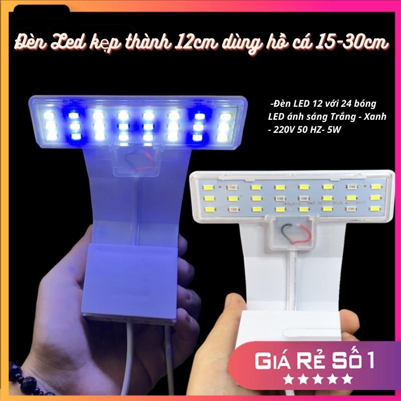 Đèn bể cá mini LED KẸP 12cm siêu sáng phù hợp cho bể cá bể thủy sinh