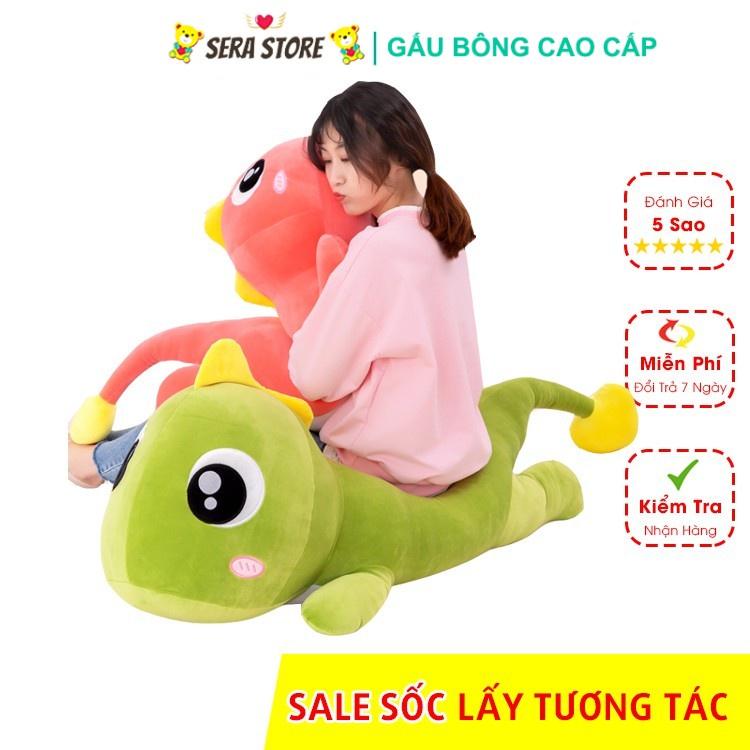 Gấu Bông Gấu Ôm Khủng Long Đuôi Tim Siêu To Khổng Lồ Chất Liệu Cao Cấp Siêu Êm, Kích Thước 60cm