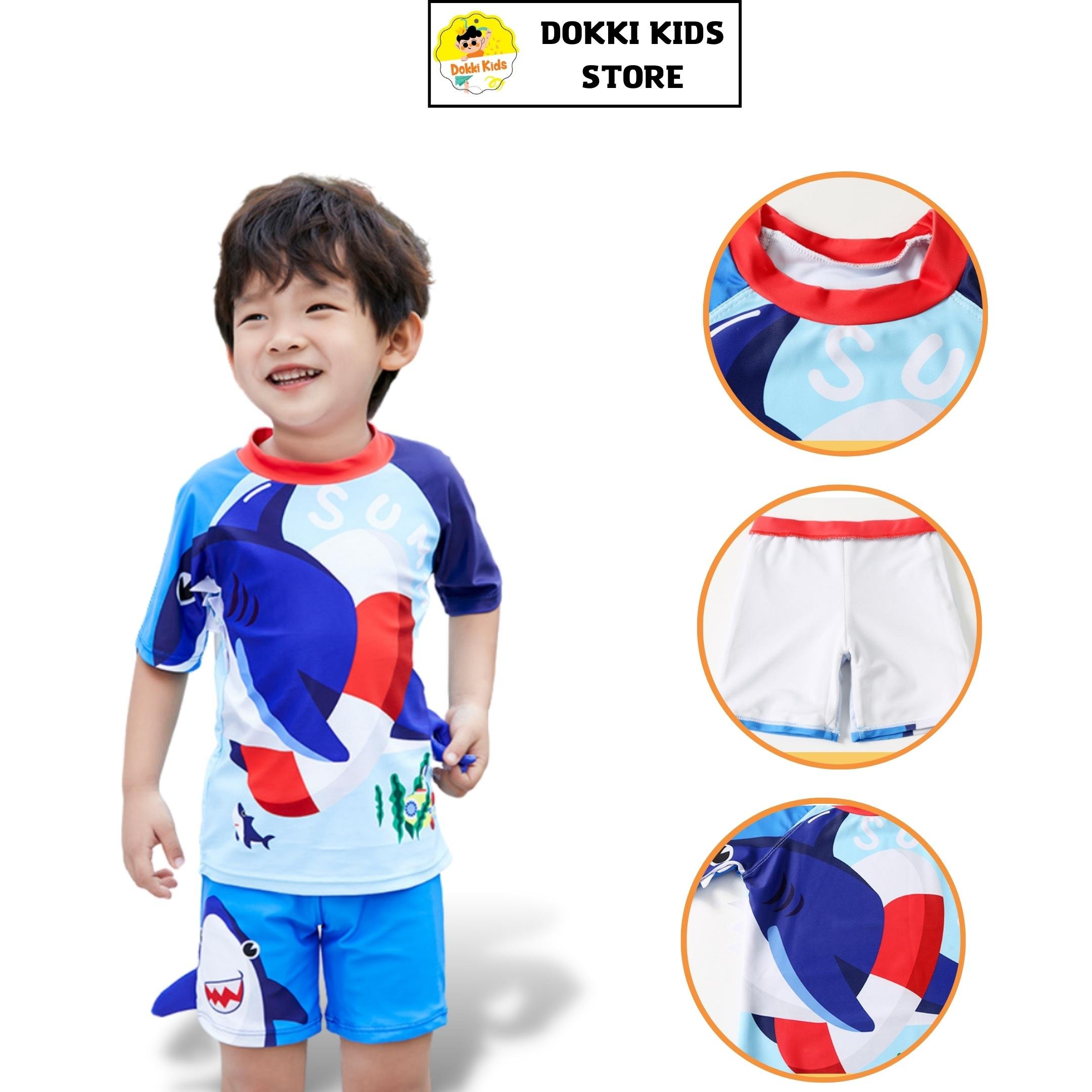 Bộ đồ bơi trẻ em dokki kids dành cho bé trai từ 3 tuổi trở lên