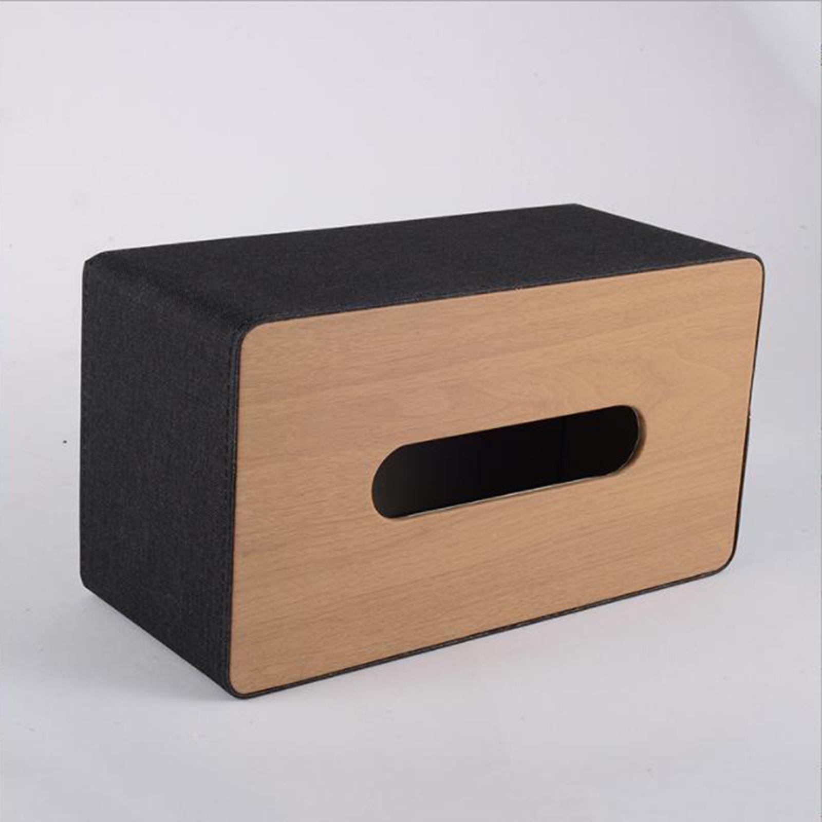 PU Leather Tissue Box Cover Hotel Home Paper Towel Bag Decorative Container