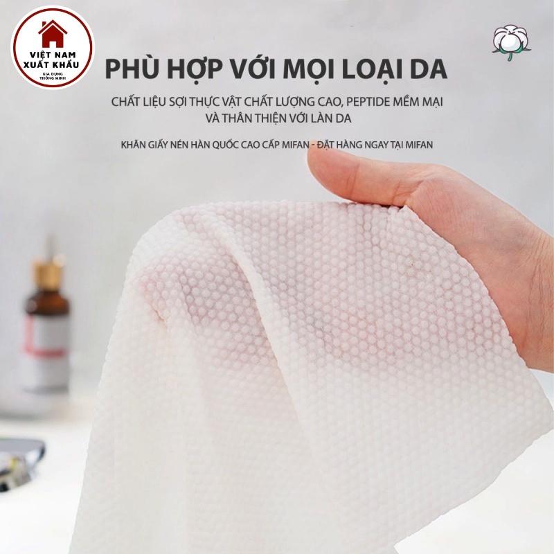 Khăn Giấy Nén Vuông Xuất Hàn Quốc Loại Dày Cao Cấp Đi Du Lịch, Công Tác Tiện Dụng