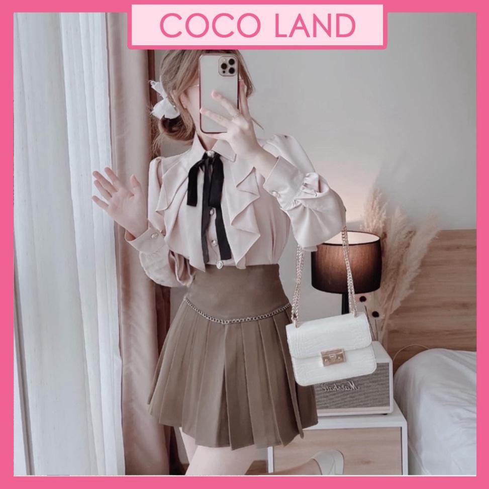 Mua Áo sơ mi tiểu thư phối dây nơ_888 ulzzang nữ tính, mầu đen, trắng, be, nâu tây, cocoland tại Coco Land Mua Áo Sơ Mi Tiểu Thư Phối Dây Nơ_888 Ulzzang Nữ Tính, Mầu Đen, Trắng, Be, Nâu Tây, Cocoland Tại Coco Land