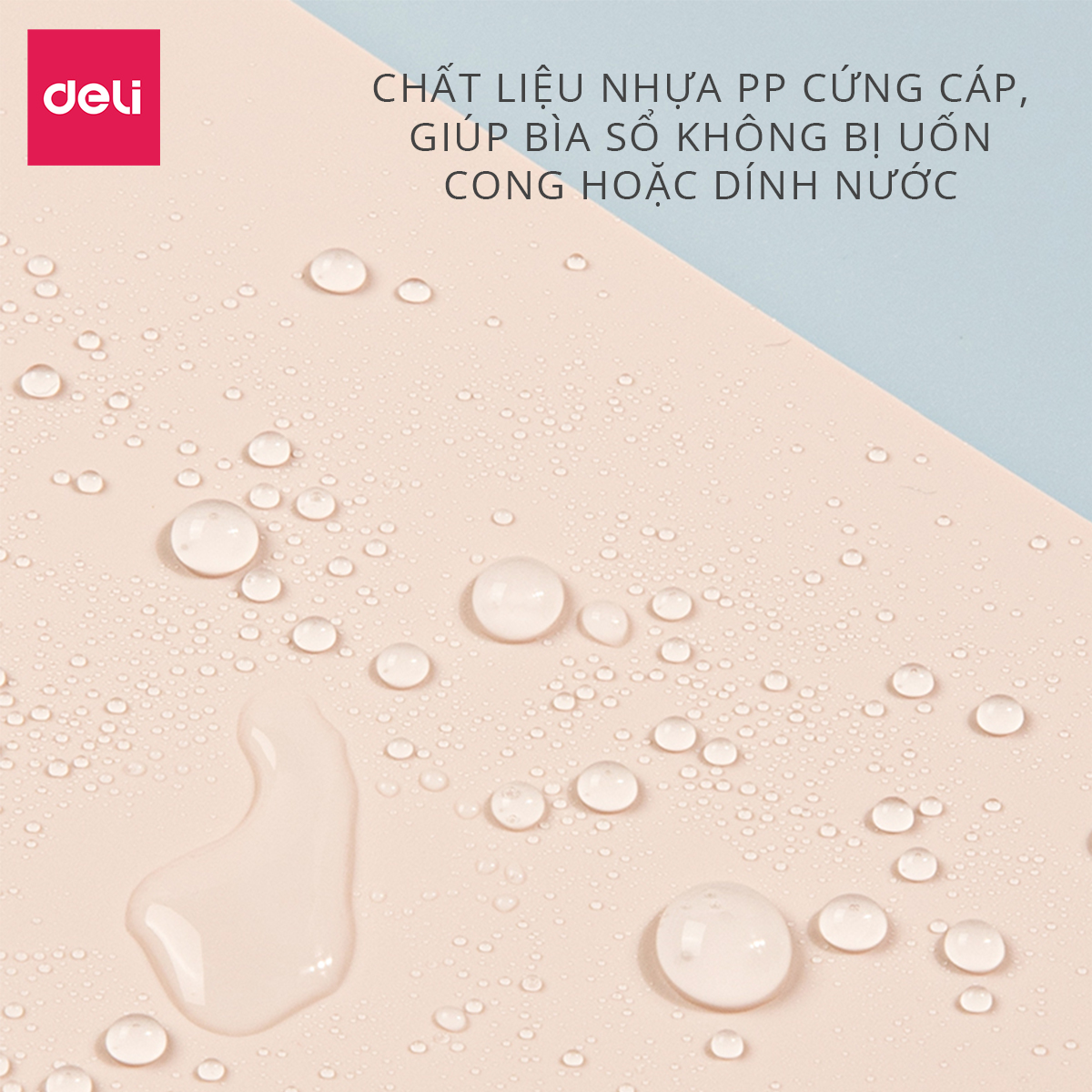 Sổ tay ghi chép lò xo màu pastel Deli - Giấy kẻ ngang 80 trang khổ A5 / B5 - Phù hợp làm sổ kế hoạch, sổ nhật kí, tập vở ghi chép - 24202 / 24203