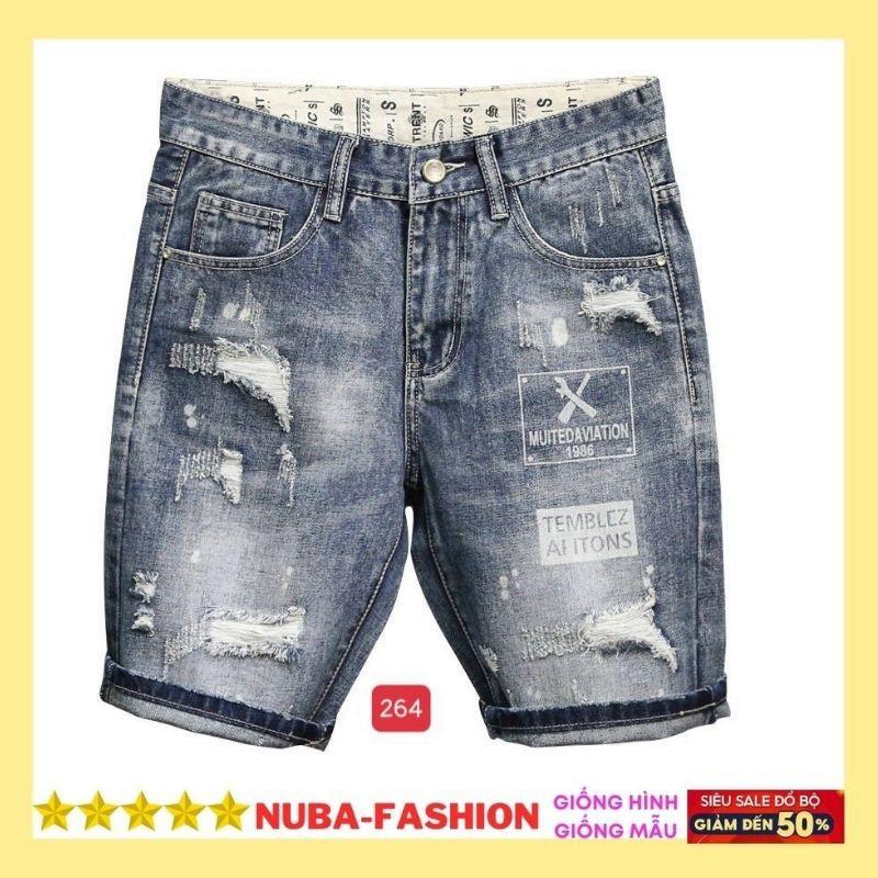 Quần short jean nam chất bò,cá tính trẻ trung, NUBA 264 TCS