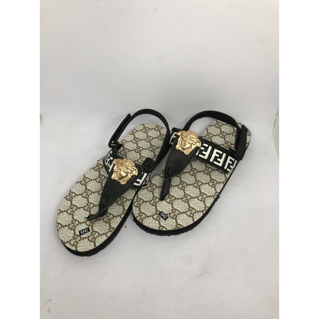 dép xăng đan nữ sandal đồng nai ( đế gg kem mờ quai hậu đen ) size có từ 35 nữ đến 42 nữ size khác nhắn tin chọn thêm