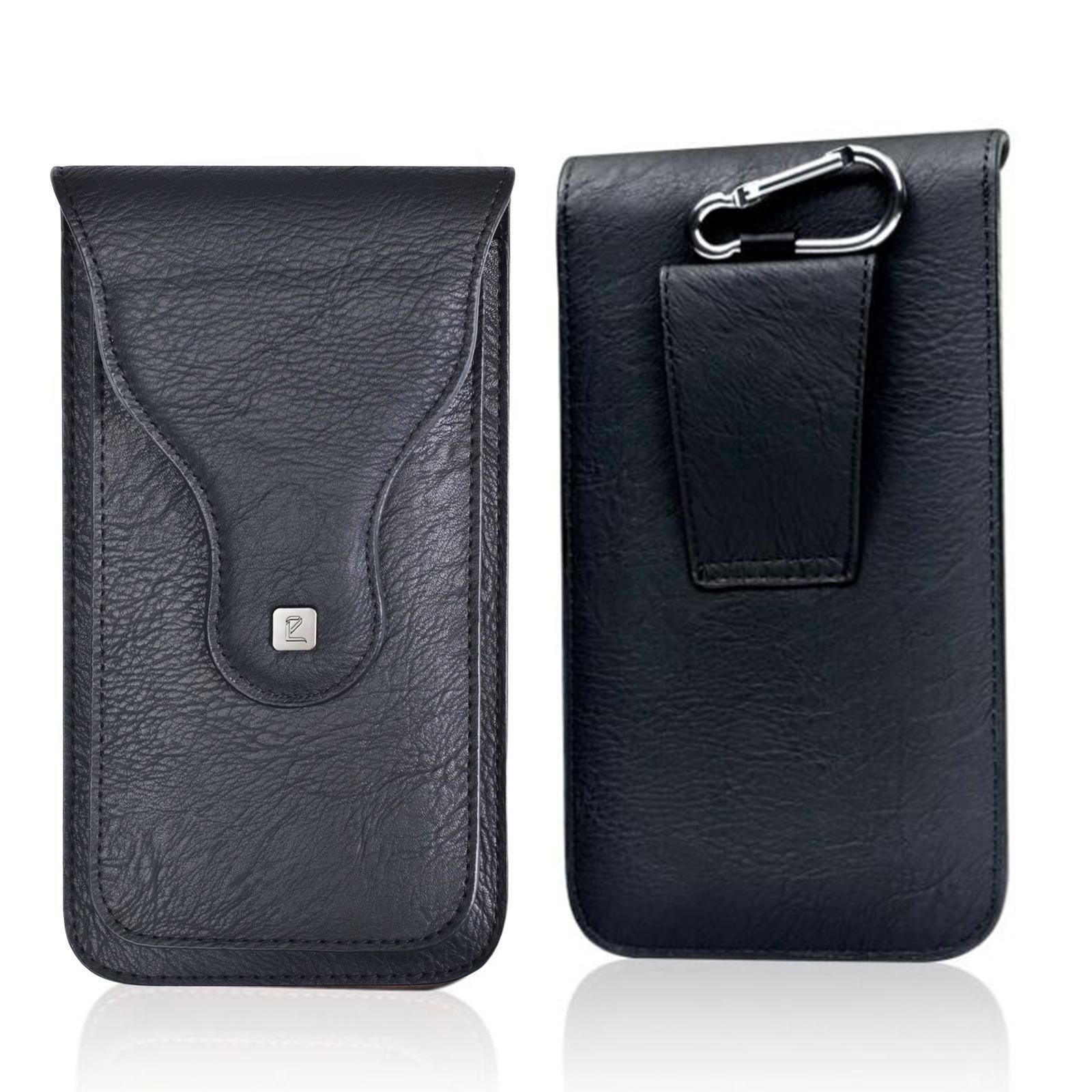 Universal Phone Holster PU Leather with Magnetic Closure Pouches for Men