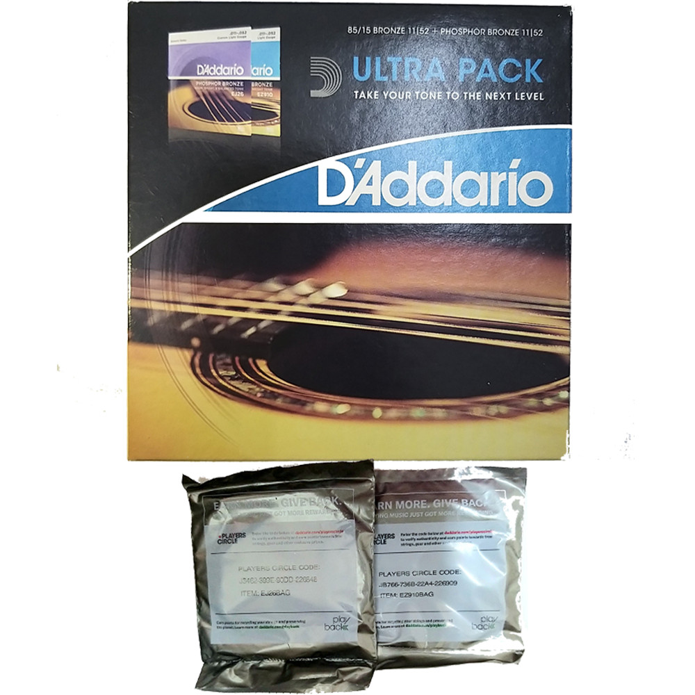 D'Addario Ultra Pack EJ26 + EZ910 - Combo dây đàn guitar acoustic D'addario EJ26 + EZ910