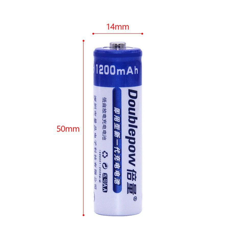 Combo Sạc DP-B06 Kèm Pin Sạc AA Doublepow 1200mAh lắp MIC không dây, máy đo huyết áp,remote