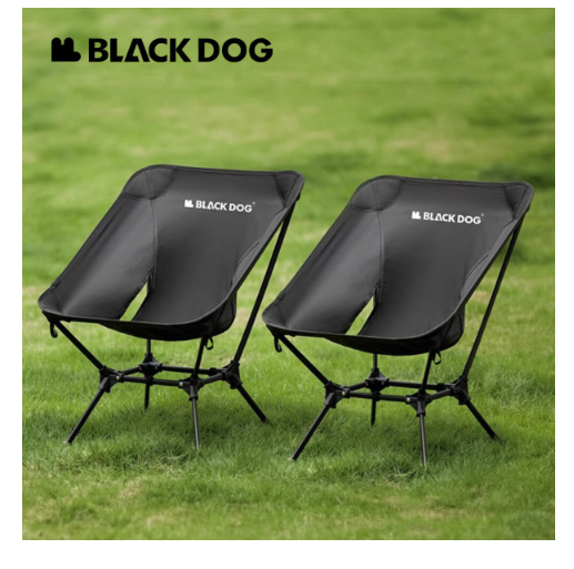 Ghế gấp gọn siêu nhẹ hợp kim nhôm 7075 có nắp đậy chân Blackdog CBD2450JJ020