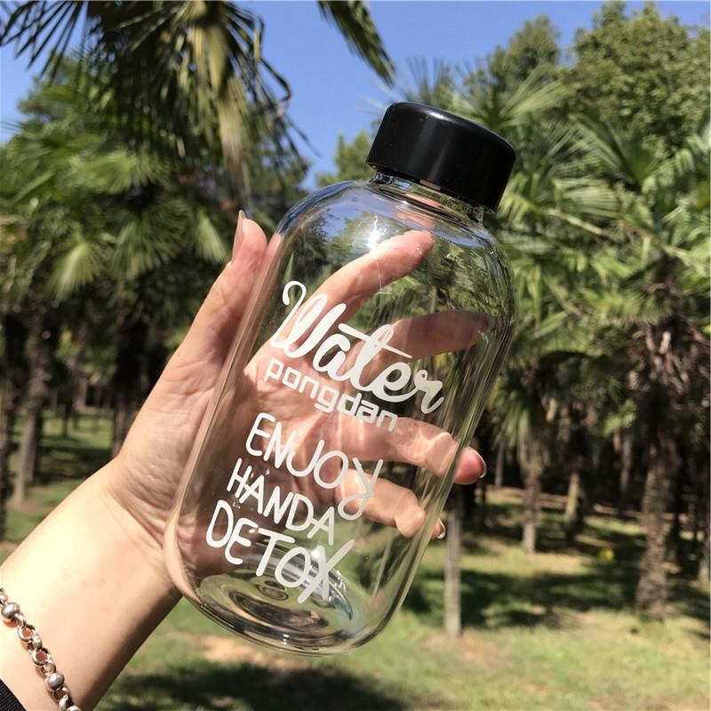 Bình pha nước detox thuỷ tinh 600ml