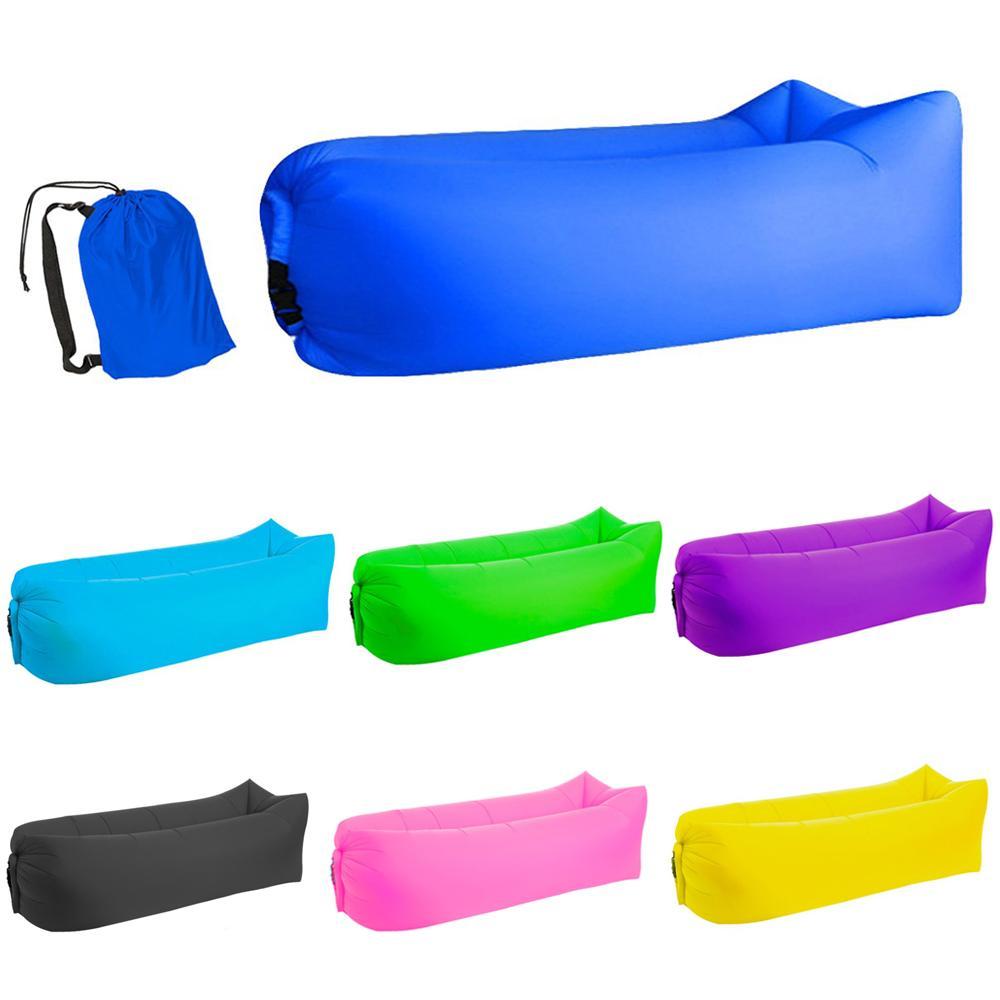 Cắm Trại Bơm Hơi Sofa Túi Ngủ Lười Túi 3 Mùa Giải Siêu Nhẹ Xuống Không Giường Bơm Hơi Sofa Cao Cấp Tay Lửng Trang Bị Cắm Trại