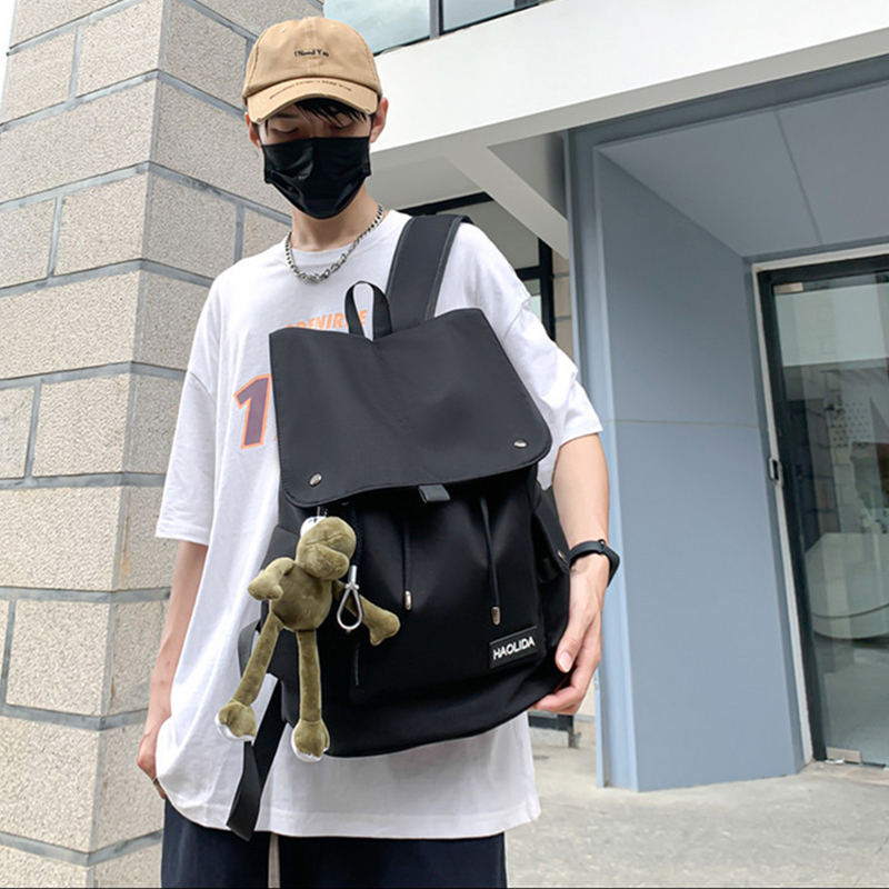 Balo ulzzang unisex Hàn Quốc, Balo đi học nam nữ nhiều ngăn tiện dụng vải mềm mại