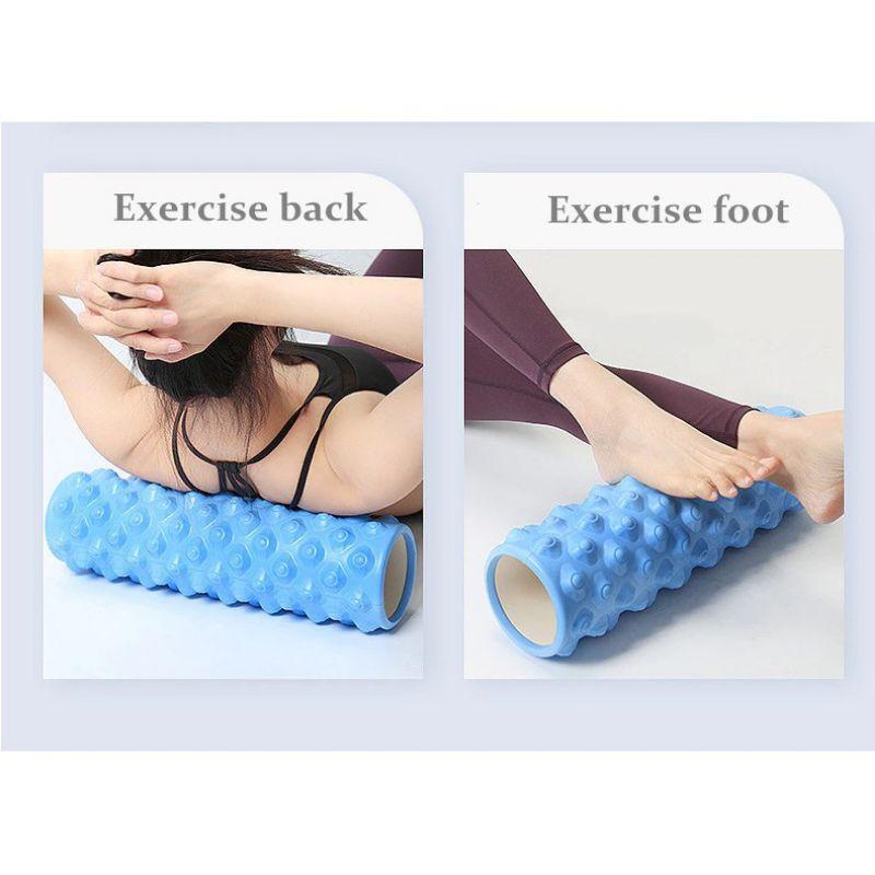 CON LĂN CỘT SỐNG FOAM ROLLER 45*13cm - TỰ DAY HUYỆT TOÀN THÂN,LĂN CỘT SỐNG .HẾT ĐAU NHỨC- KHỎE XƯƠNG KHỚP