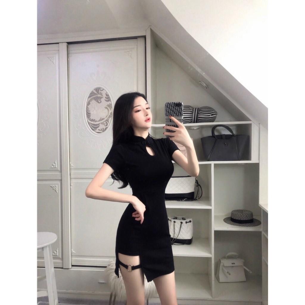 Đầm body cổ tàu sexy