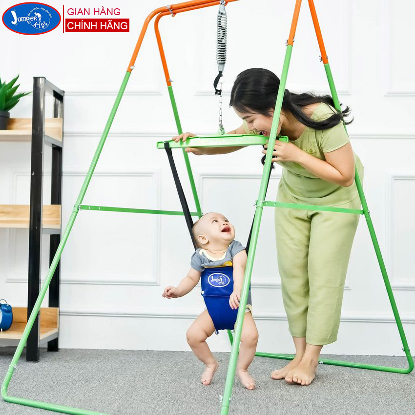 Xích Đu Nhún Nhảy Tập Đi Cho Bé JUMPER KIDS JPK102 Bộ Cao Cấp Có Thêm Chân Ngang Đồ Chơi Vận Động Cho Trẻ Em