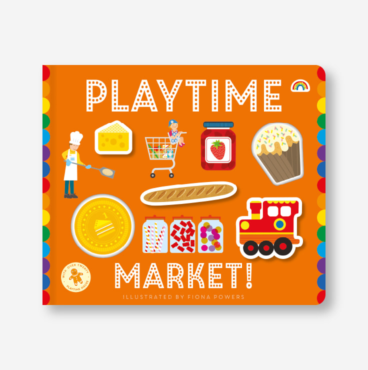 Sách lật mở tháo lắp sáng tạo - Đi chợ shopping - Playtime: Market