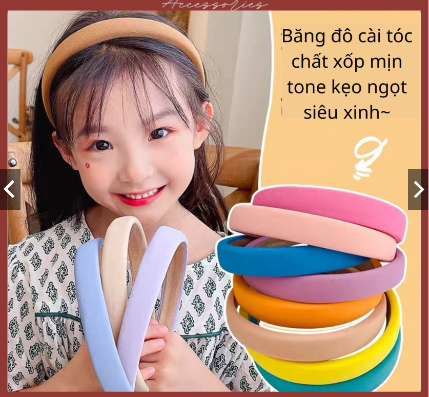 MÀU NGẪU NHIÊN Băng đô cài tóc Bờm nữ 2cm gỗ ép mỏng chất xốp mịn nhẹ phong cách Hàn Quốc dành cho nữ.