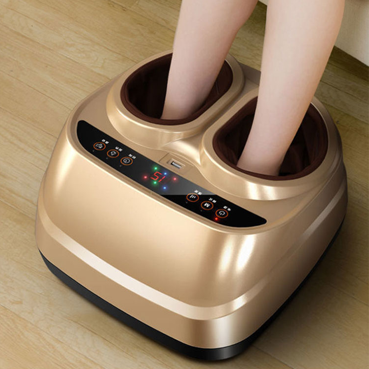 Máy Massage Chân Cao Cấp Con Lăn Xoay 3D, 4 Túi Khí Trước Và Sau Với Phương Pháp Bấm Huyệt 28 Điểm, Bồn Ngâm Chân Massage Tự Động Làm Nóng