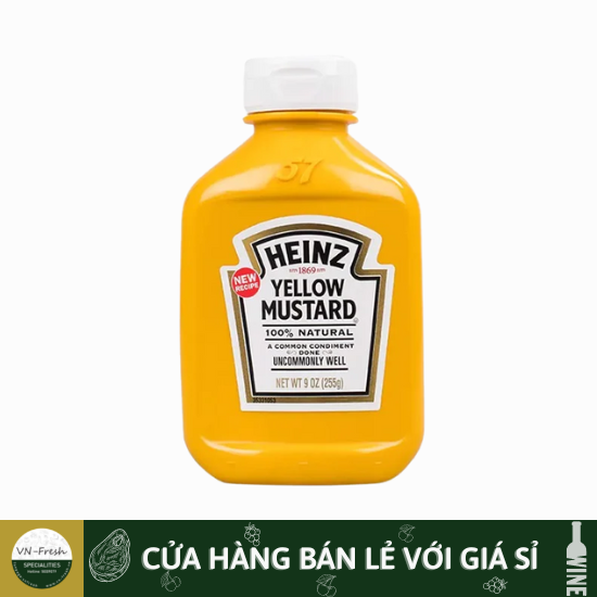 Mù tạt vàng Heinz- Yellow Mustard 255g