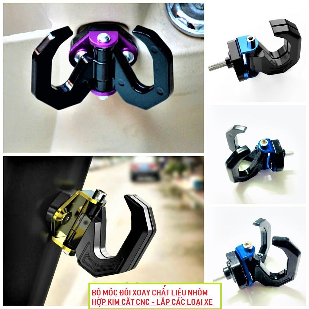 Móc Treo Đồ Xe Máy -2 Móc Xoay 180 độ lắp đặt được cho tất cả các loại xe máy xe đạp điện
